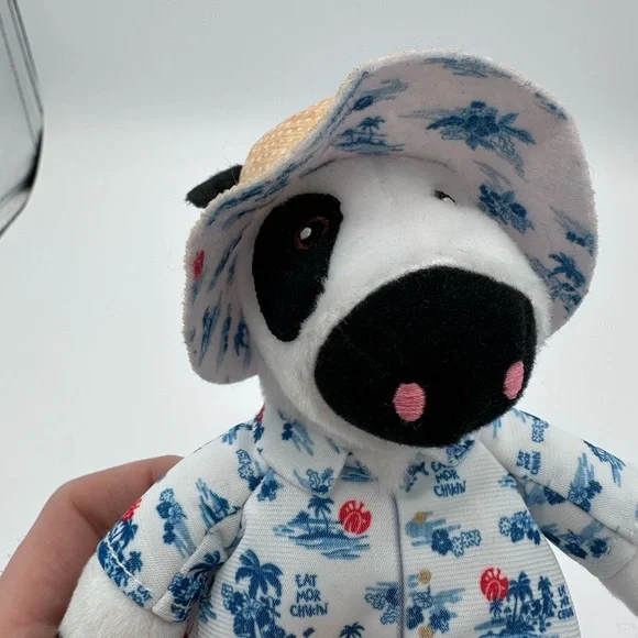 Chick-fil-A Summer 2025 Plush Cow Doll Toy Blue Tropical Island Shirt Cabana 7" - Picture 5 of 8